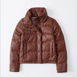 Abercrombie & Fitch Brown Puffer Jacket